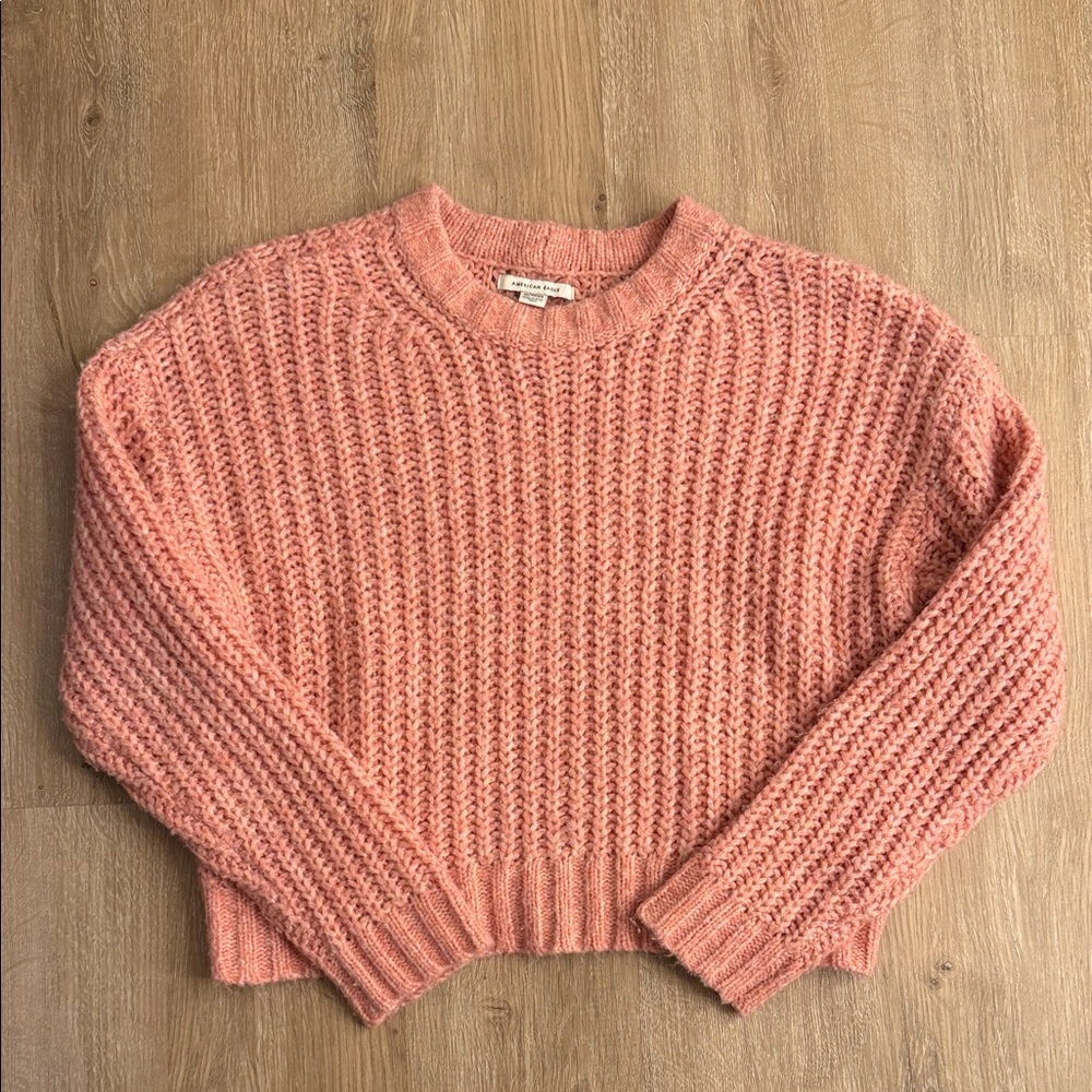 AMERICAN EAGLE Pink Knit Sweater